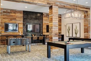 Resident clubhouse with wifi, hdtvs, a full kitchen, and more